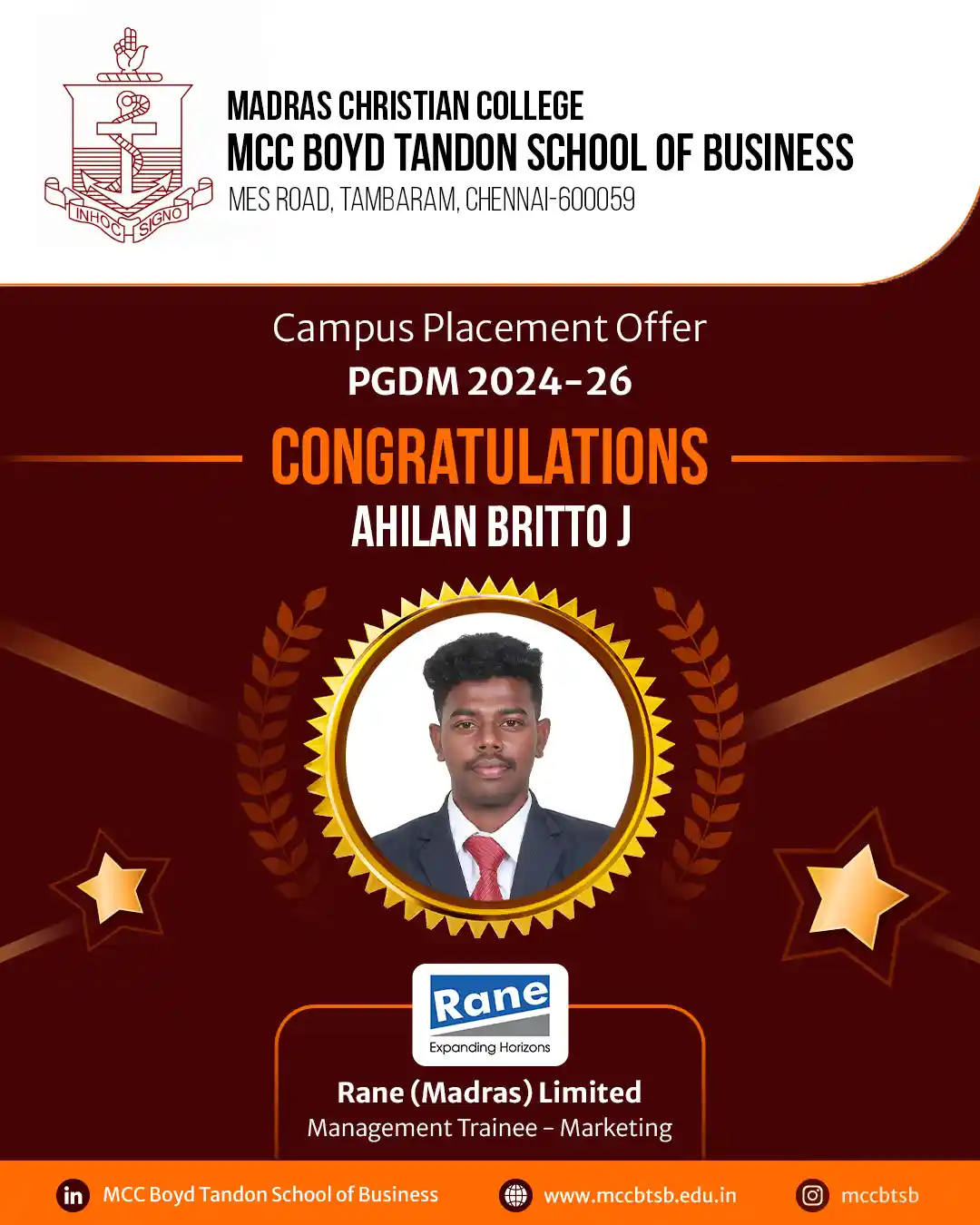 Campus Placement Offer