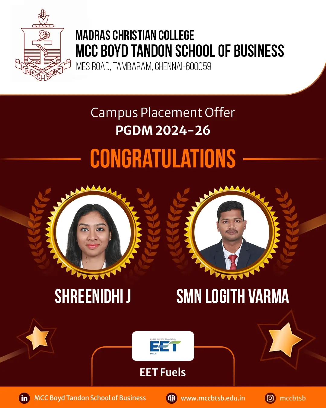 Campus Placement Offer